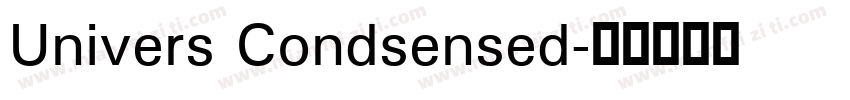 Univers Condsensed字体转换